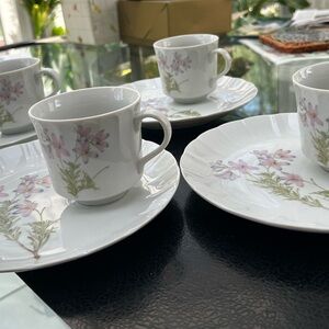 Vintage china cup and plate set — never used